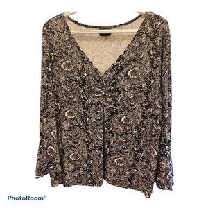 Black and white ladies blouse